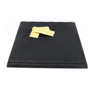 Biradlı BRD-16926 Tarako Kare Sunum Tepsisi, 37x37x2.8 cm, Siyah