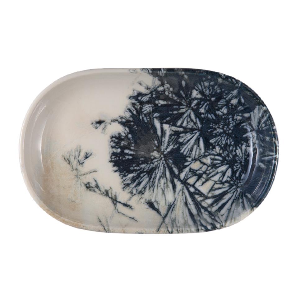 Id Fine Aventurin Oval Kayık Tabak 23 cm