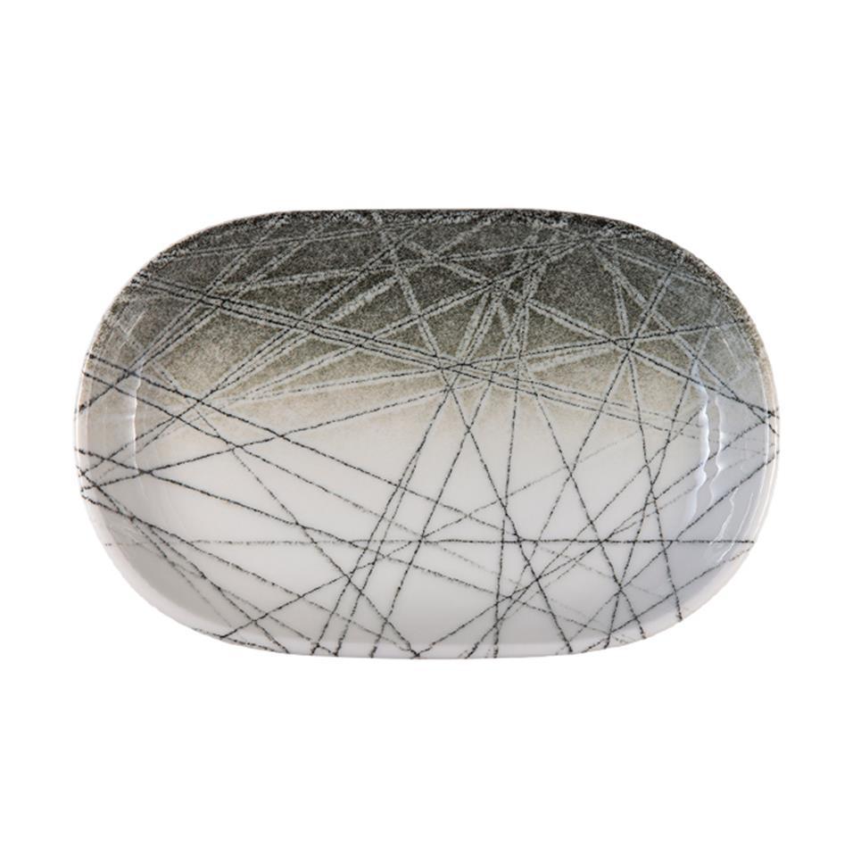 Id Fine Canyon Oval Kayık Tabak 37 cm