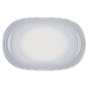 Id Fine Harmony Blue Magnus Oval Kayık Tabak 37 cm