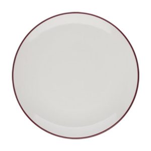 Id Fine Modest Maroon Düz Tabak 17 cm