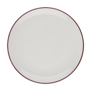 Id Fine Modest Maroon Düz Tabak 19 cm