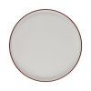 Id Fine Modest Maroon Stolt Düz Tabak 25,5 cm