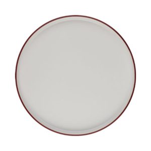 Id Fine Modest Maroon Stolt Düz Tabak 25,5 cm