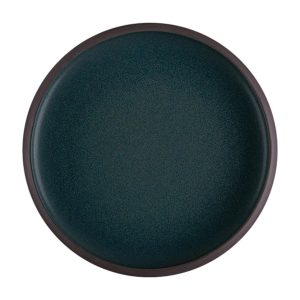 Id Fine Roots Teal Celesta Düz Tabak 22 cm