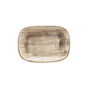 Bonna Terrain Gourmet Porcelain Rectangular Boat Plate 14x10cm