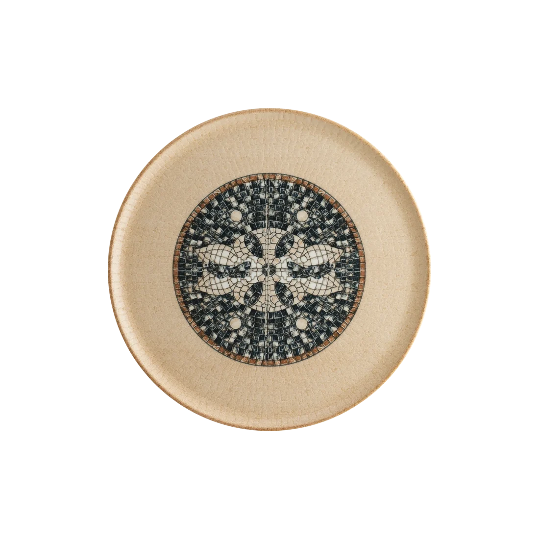 Bonna Mezopotamya Mozaik Kahve Gourmet Pizza Tabağı 32 cm 1 Bonna Mezopotamya Mozaik Kahve Gourmet Pizza Tabağı 32 cm